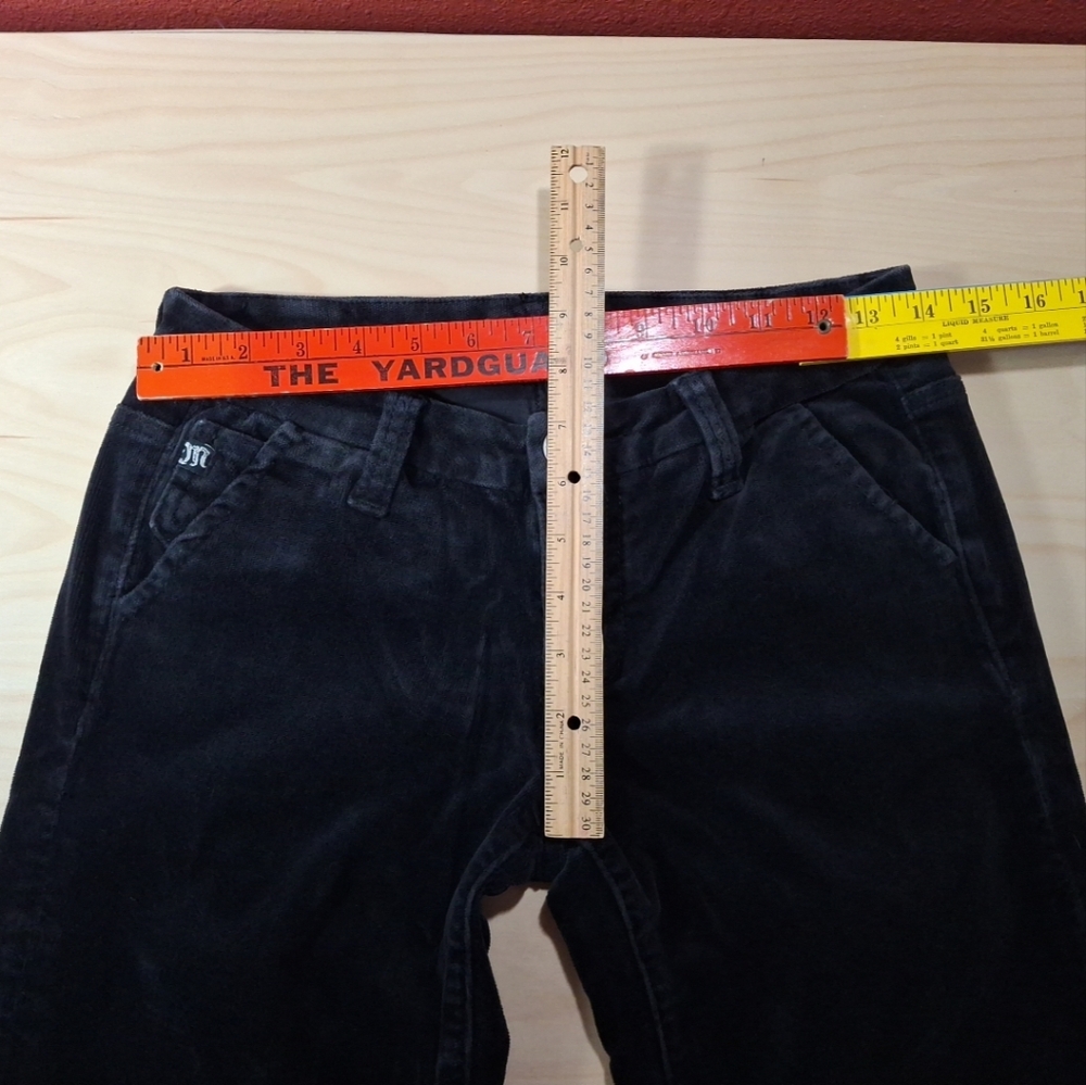 Miss Me Flare Leg Velvet Jeans Y2K Low Rise 27x31 - Picture 7 of 9
